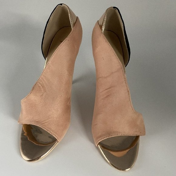 FSJ Women Sexy Peep Toe Cutout Pumps Sandals D'Ors - Picture 3 of 12